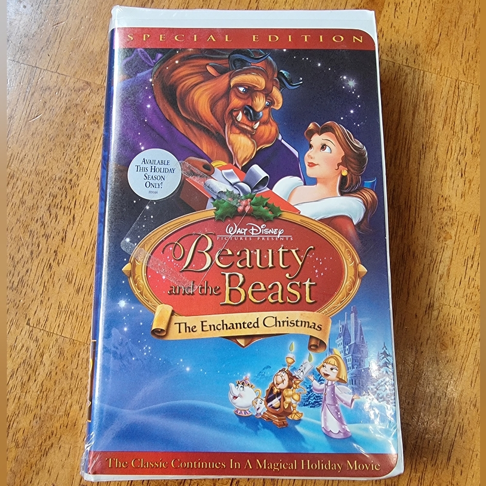 🆕️ Walt Disney Beauty and the Beast ~ The Enchanted Christmas Sealed VHS Movie
